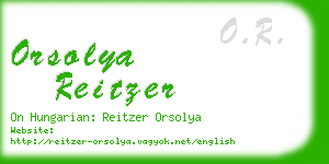 orsolya reitzer business card